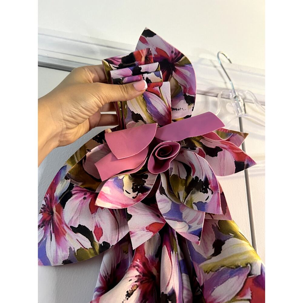 Chiara Boni La Petite Robe Gosia Floral One Shoulder Gown Maxi Dress Sz 48 12 L - Picture 11 of 11